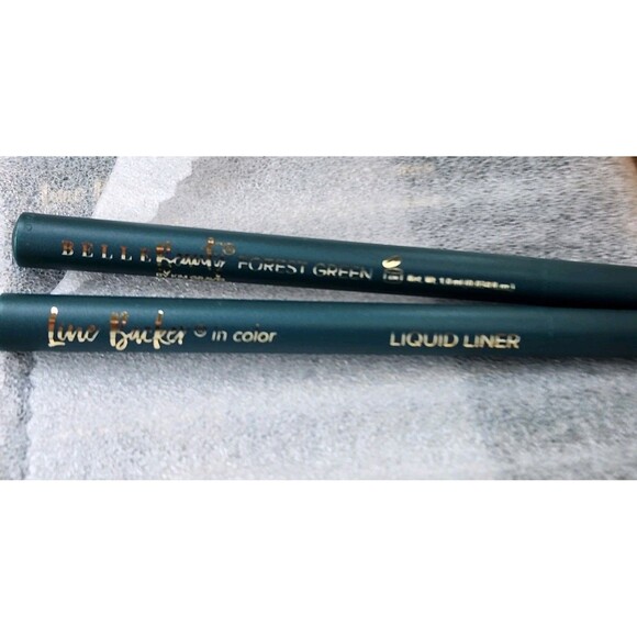 2 Pack Of Belle Beauty by Kim Gravel, Liquid Eyeliner Forest Green - Picture 1 of 3